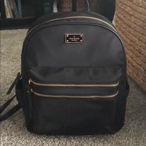 Kate Spade  (BLACK) nylon backpack, New with tags